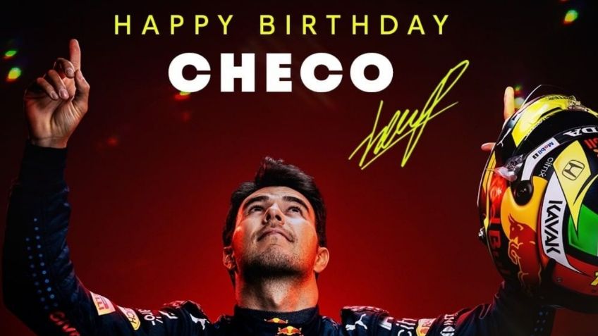 La sentida felicitación de Red Bull a Checo Pérez por su cumpleaños