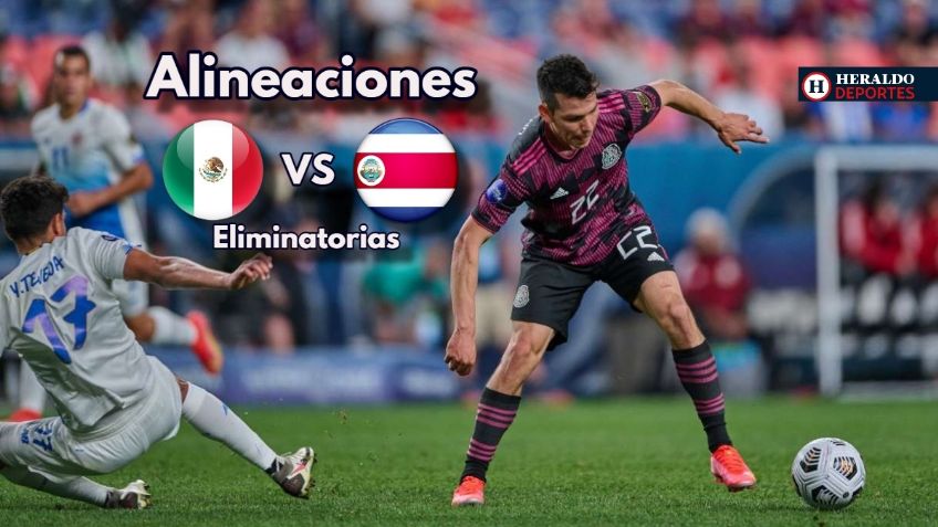 México vs Costa Rica | ALINEACIÓN | Eliminatorias Qatar 2022