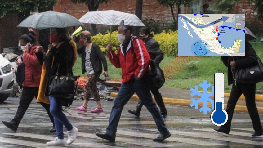 Frente frío 20: estados AFECTADOS del 7 al 9 de enero, sigue su trayectoria EN VIVO