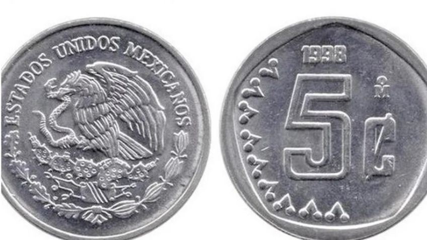¿Cuáles son las monedas de 5 centavos que se venden en miles de pesos por Internet?