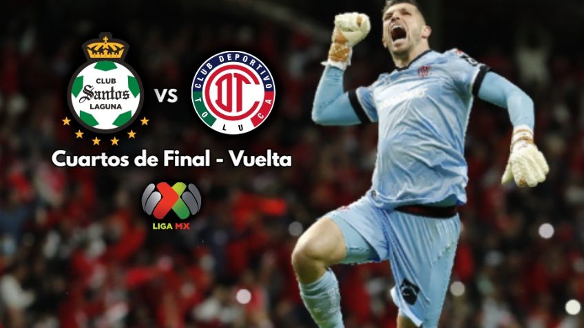 Qué canal transmite HOY Santos vs Toluca EN VIVO por TV: Cuartos de Final Vuelta