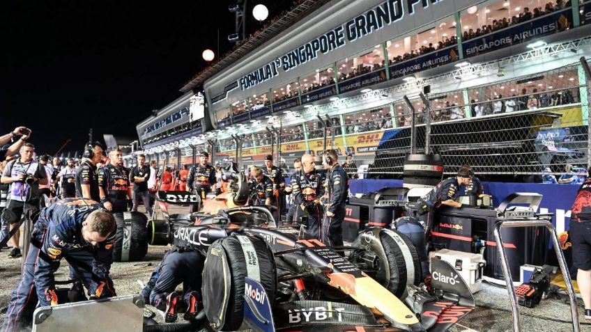 GP de Singapur: Checo Pérez sale con todo para ser líder de la carrera (VIDEO)