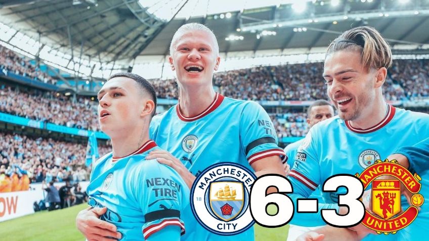 MEMES y Manchester City humillan al United con goleada 6-3; triplete de Haaland y Foden