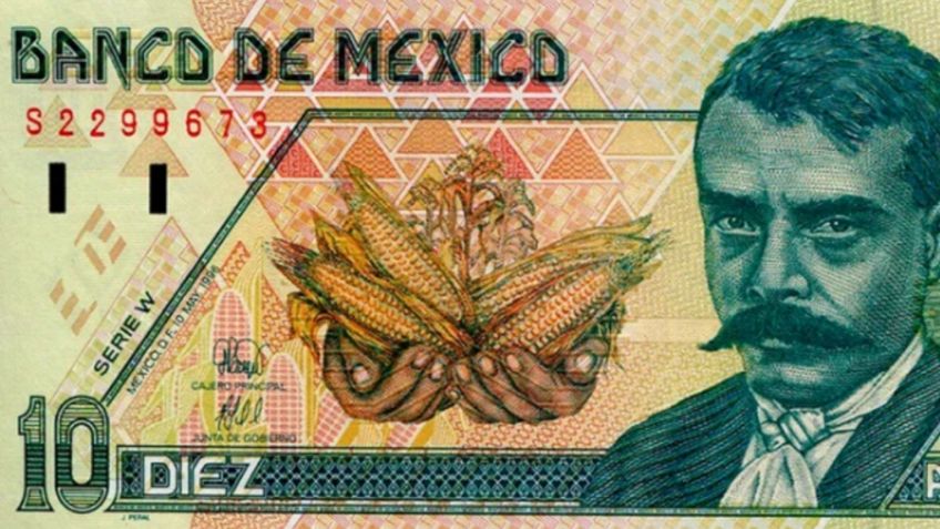 El billete de 10 pesos, cambiado por moneda, que mantiene valor, pero cuesta 40 mil pesos