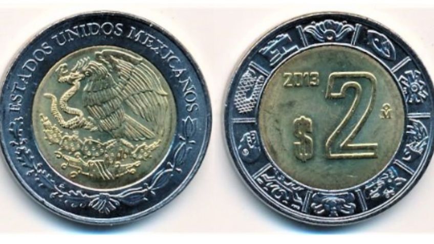 ¿Cuál es la moneda de 2 pesos que se vende hasta en 50 mil pesos por Internet?