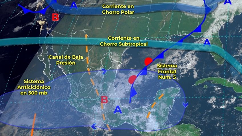 Frente frío 5 y 6: ¿Dónde habrá lluvias del 27 al 30 de octubre?
