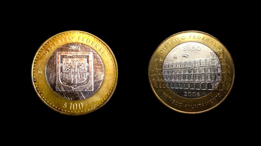 Bella moneda de 100 pesos del Distrito Federal que venden hasta en 30 mil