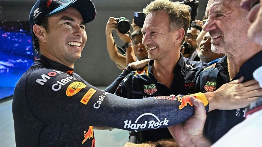 Audio: Esto le dijo Verstappen a Checo Pérez por radio tras ganar el GP de Singapur
