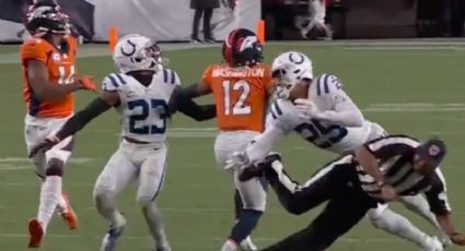 La VIRAL tacleada del árbitro sobre defensivo de los Colts | VIDEO