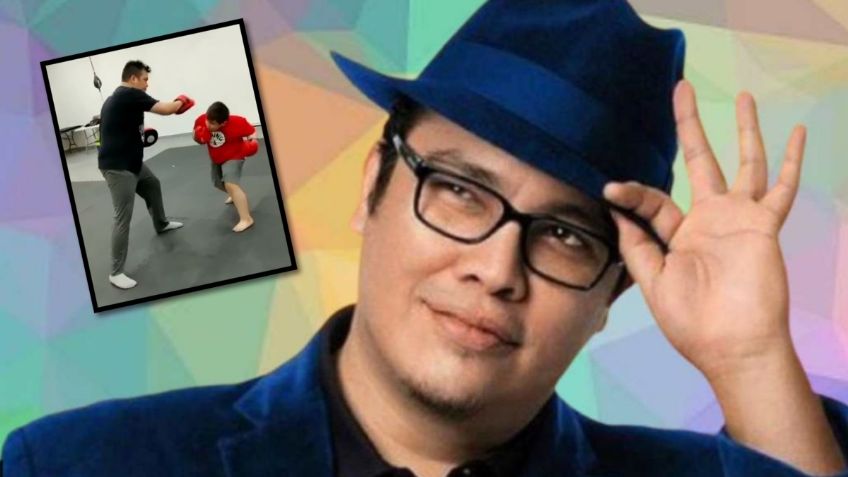 Así enseña a boxear Franco Escamilla a su hijo (VIDEO VIRAL)