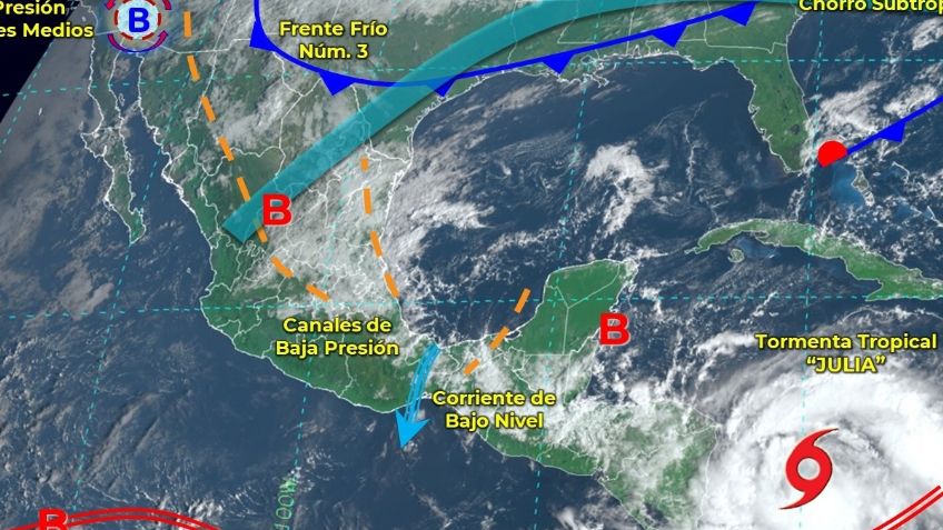 Frente Frío 3: Estados con temperaturas más bajas HOY 9 de octubre