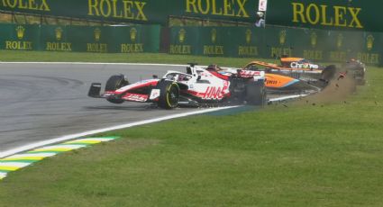 Karma inmediato: Ricciardo choca a Magnussen y quedan fuera del GP de Brasil (VIDEO)