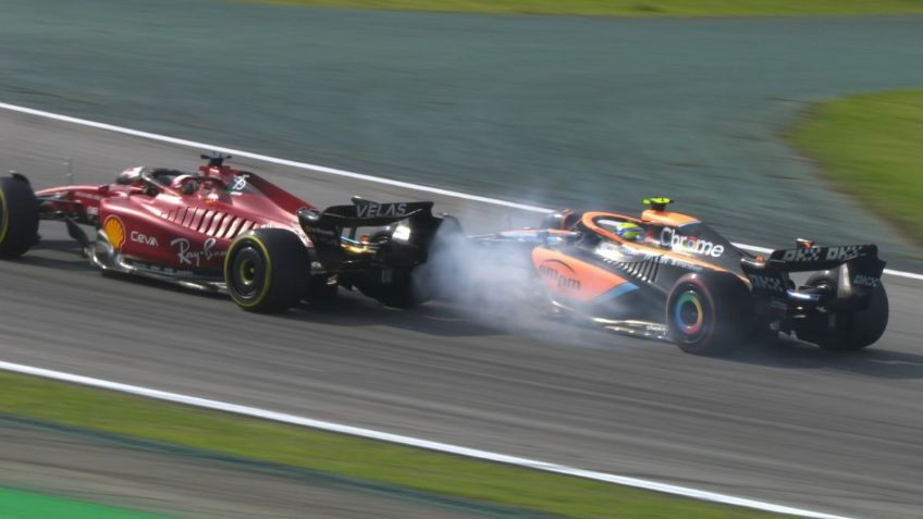 ¿Checo Pérez subcampeón? El VIDEO del TERRIBLE accidente de Leclerc en el GP de Brasil