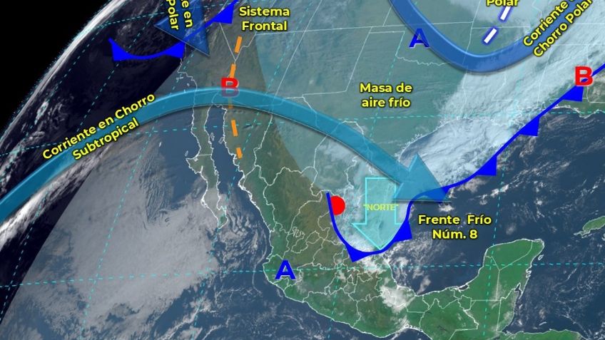 Frente Frío 10: ¿Cuándo llega y qué estados afectará del 14 al 18 de noviembre?