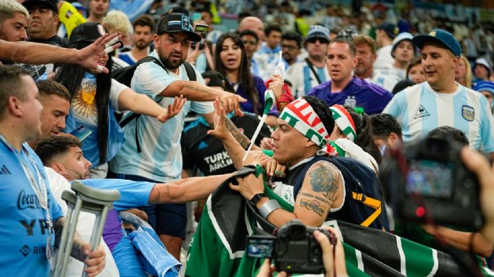 México vs Argentina: Aficionados tienen conato de BRONCA previo al partido (VIDEO)