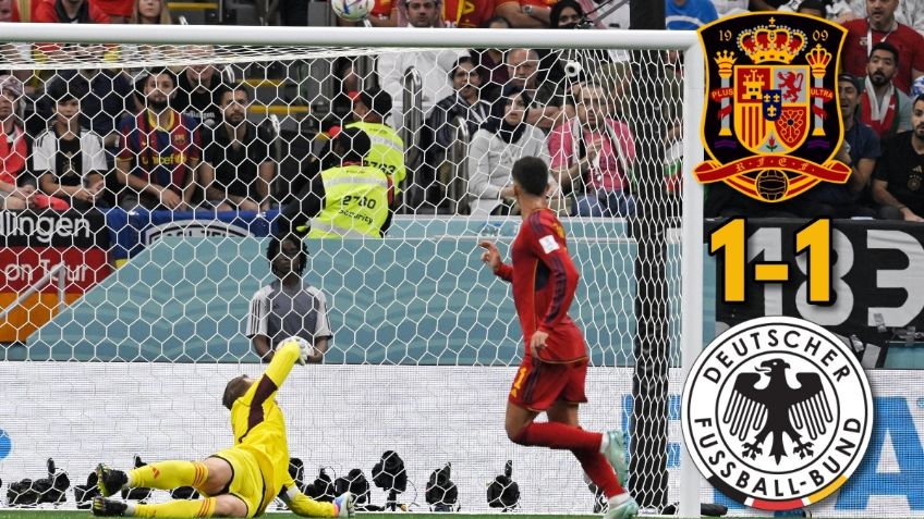 Alemania suda frío, pero iguala ante España y aún respira en el Grupo E