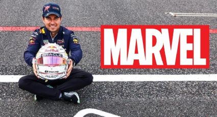 Checo Pérez usará casco especial en el GP de Brasil para promocionar película de MARVEL