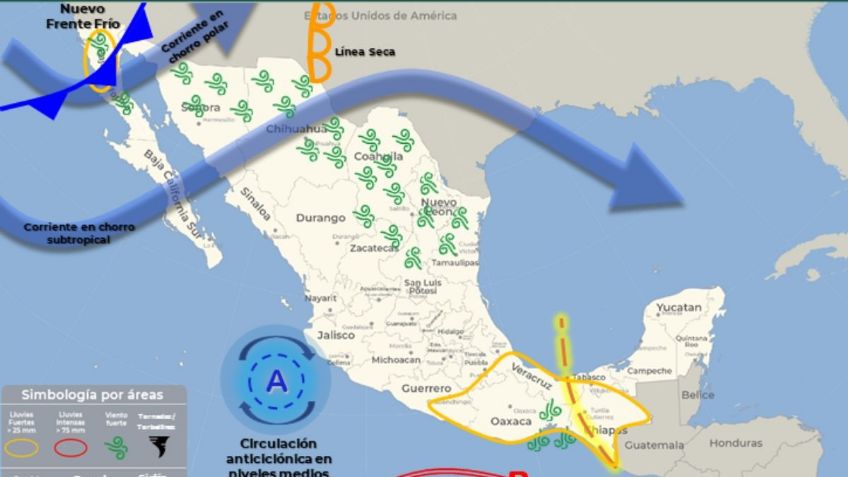 Nuevo Frente Frío 8: ¿Cuándo llega y qué estados afectará?