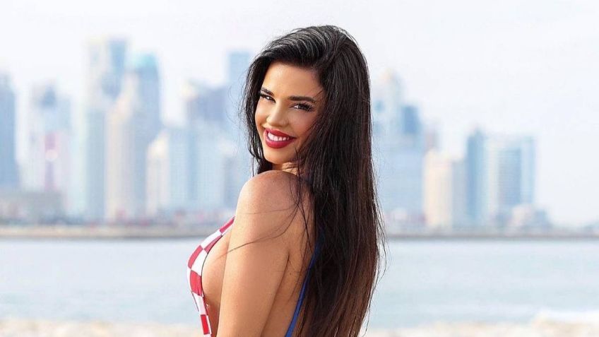 Ivana Knoll, la Novia del Mundial, destroza a Argentina; así llegó al Lusail (FOTO)
