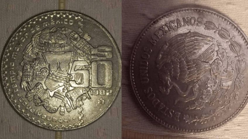 Entregan 500 mil pesos al propietario de esta antigua moneda de 50 pesos