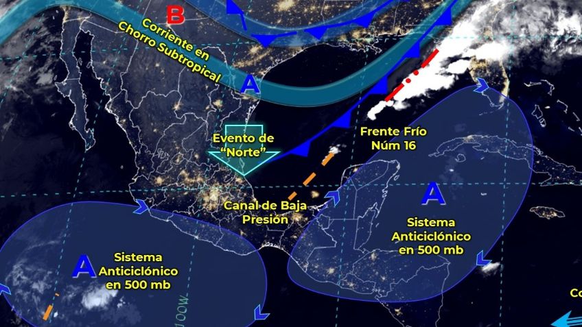 Frente frío 17: ¿cuándo entra a México y qué estados serán afectados?