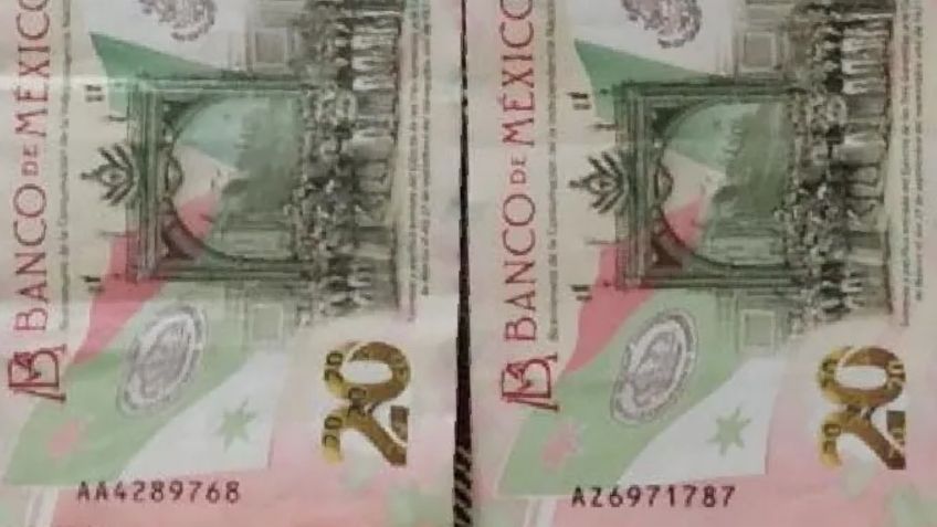 Estos son los dos billetes de 20 pesos por los que ofrecen 200 mil pesos