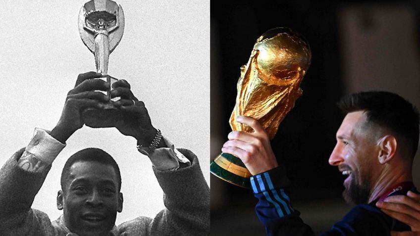 ¿Por qué el trofeo del Mundial de Pelé es diferente al de Messi? (FOTOS)