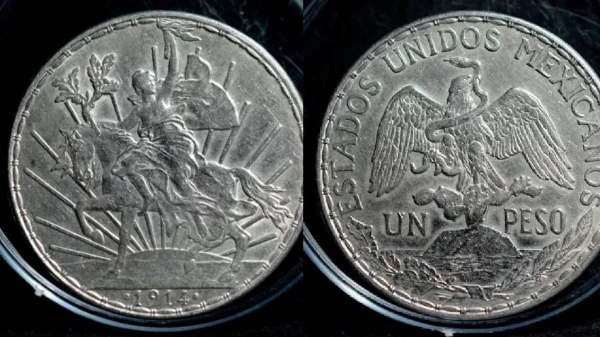 El peso de plata del Caballito de 1914 por el que dan más de 70 mil pesos ¿Lo tienes?