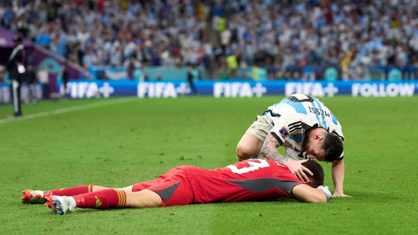 El emotivo agradecimiento de Messi al Dibu Martínez tras los penales (VIDEO)