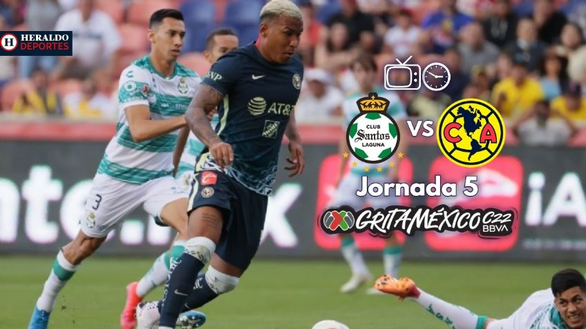 Qué canal transmite Santos vs América EN VIVO por TV: Jornada 5 Liga MX