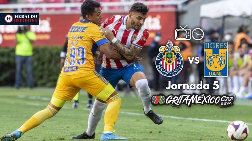 Qué canal transmite Chivas vs Tigres EN VIVO por TV: Jornada 5 Liga MX
