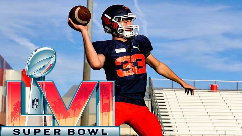 Max Verstappen se pone a tono con el Super Bowl LVI como quarterback de Red Bull