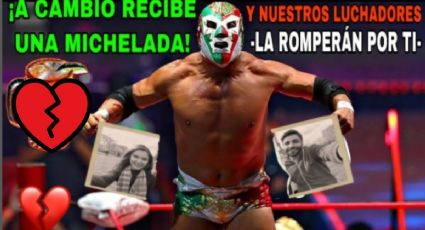 Luchadores rompen foto de tu ex en función especial por 14 de febrero