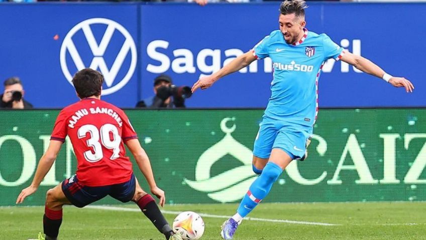 Prensa y Cholo Simeone se rinden ante Héctor Herrera; así jugó en el Atlético vs Osasuna (VIDEO)