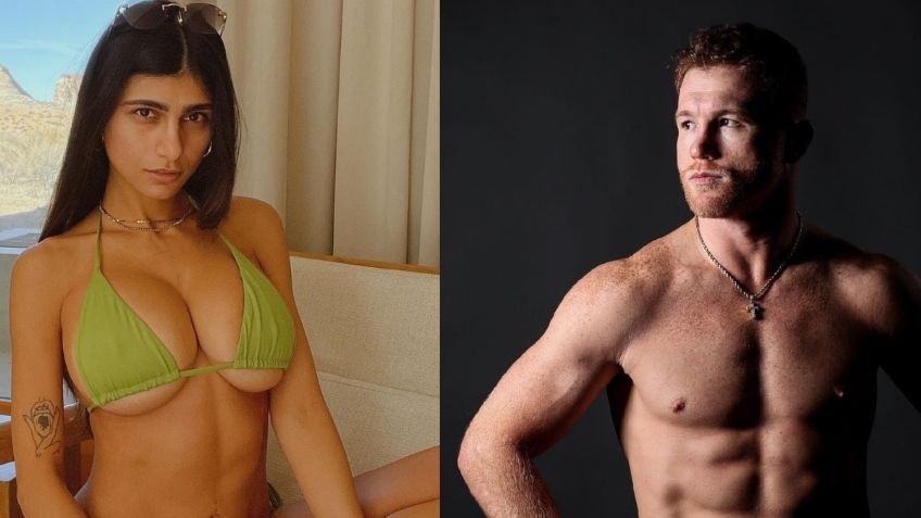 Canelo Álvarez recibe coqueteo de Mia Khalifa, ex actriz de cine para adultos