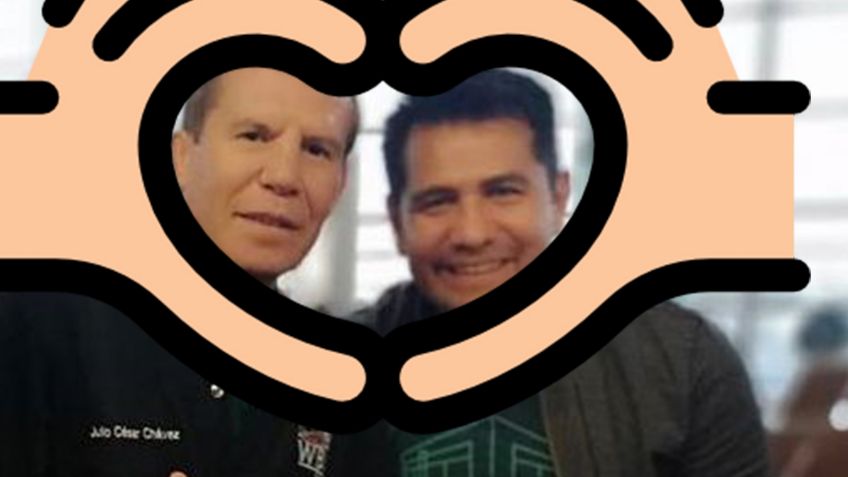 Julio César Chávez y Marco Antonio Barrera se reconcilian con un beso (VIDEO)