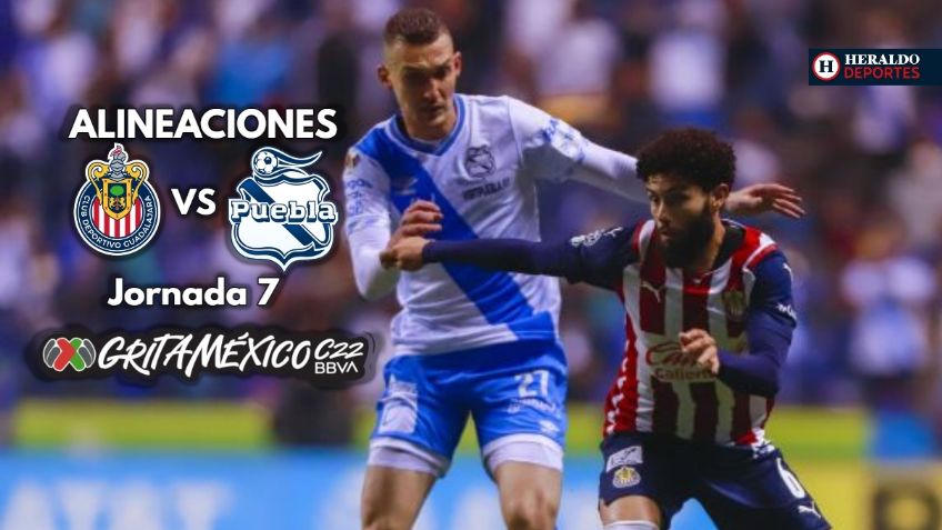 Chivas vs Puebla | ALINEACIONES | Jornada 7 de la Liga MX