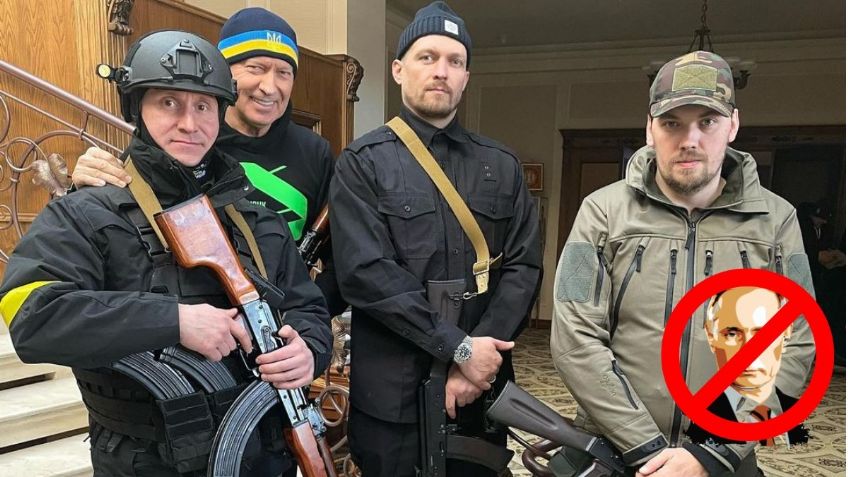 Campeón mundial de boxeo toma las armas para unirse a la guerra contra Rusia