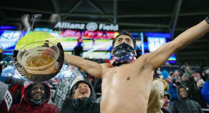 Cerveza de fan se congela por bajas temperaturas en el juego EUA vs Honduras