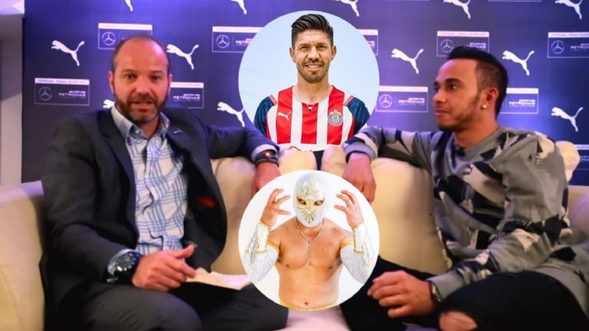 El día que Lewis Hamilton jugó con Oribe Peralta y peleó contra el Místico gracias al Dr. García