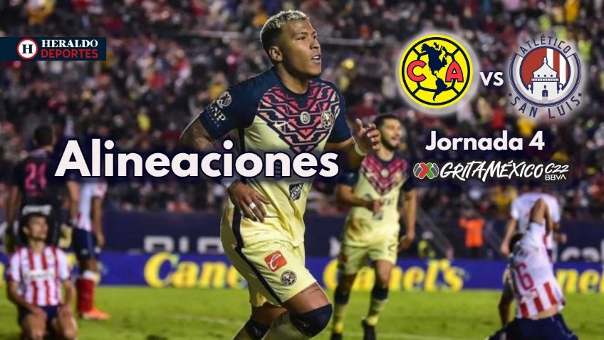 Club América vs San Luis | ALINEACIÓN | Jornada 4 Clausura 2022 Liga MX