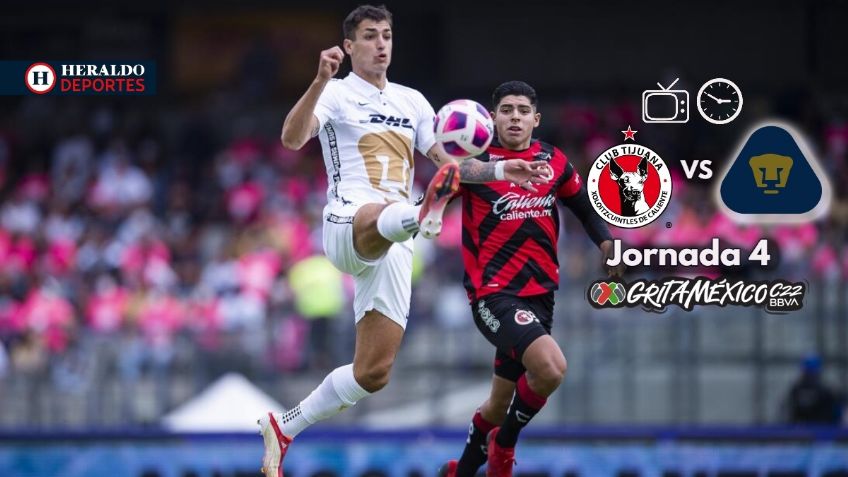 Qué canal transmite Xolos de Tijuana vs Pumas EN VIVO por TV: Jornada 4 Liga MX