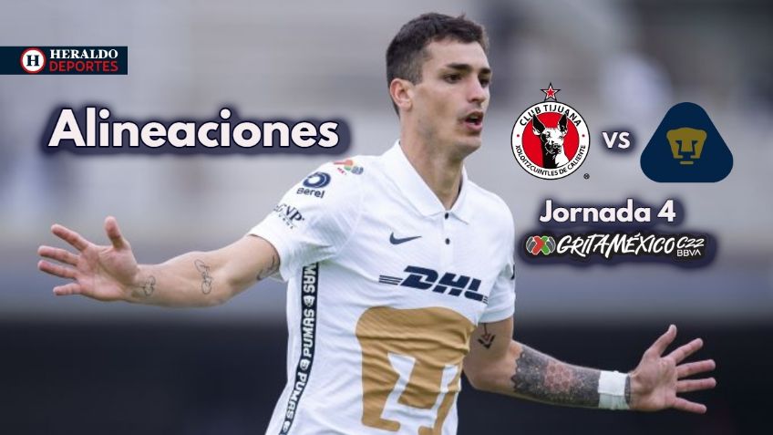 Tijuana vs Pumas | ALINEACIÓN | Jornada 4 Clausua 2022 de la Liga MX