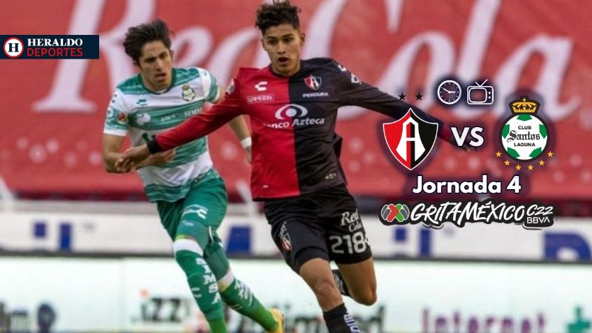 Qué canal transmite Atlas vs Santos EN VIVO por TV: Jornada 4 Liga MX