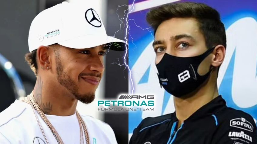 El motivo que provocaría pelea de Hamilton con Russell en Mercedes