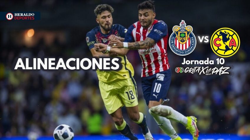 Chivas vs América: ALINEACIONES del Clásico Nacional | Jornada 10 Liga MX