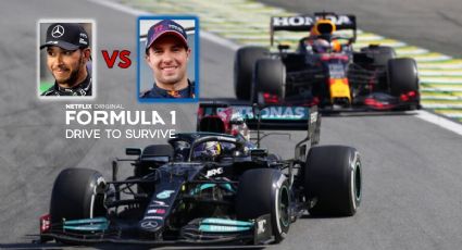 Los detalles no vistos de la batalla de Checo Pérez con Hamilton en Drive to Survive