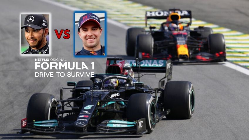 Los detalles no vistos de la batalla de Checo Pérez con Hamilton en Drive to Survive