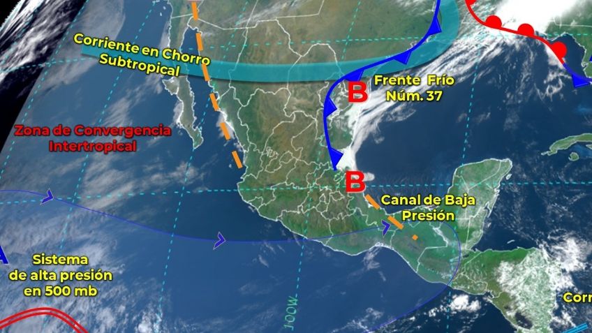 Frente frío 37: Estados a los que se extenderá este 19 y 20 de marzo