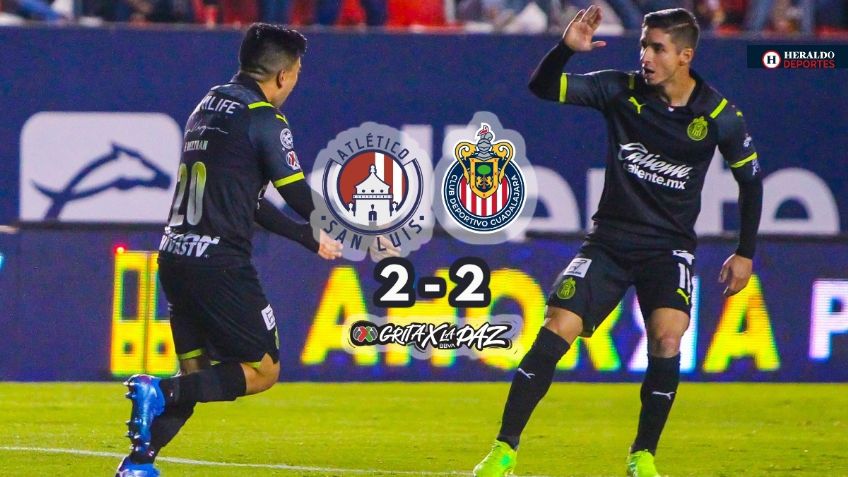 Chivas se repone y saca empate al San Luis | VIDEO de goles y MEMES
